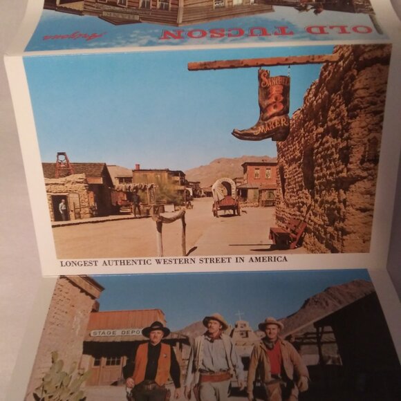 Old Tucson Arizona Souvenir Folder postcards with flaws - Picture 8 of 16